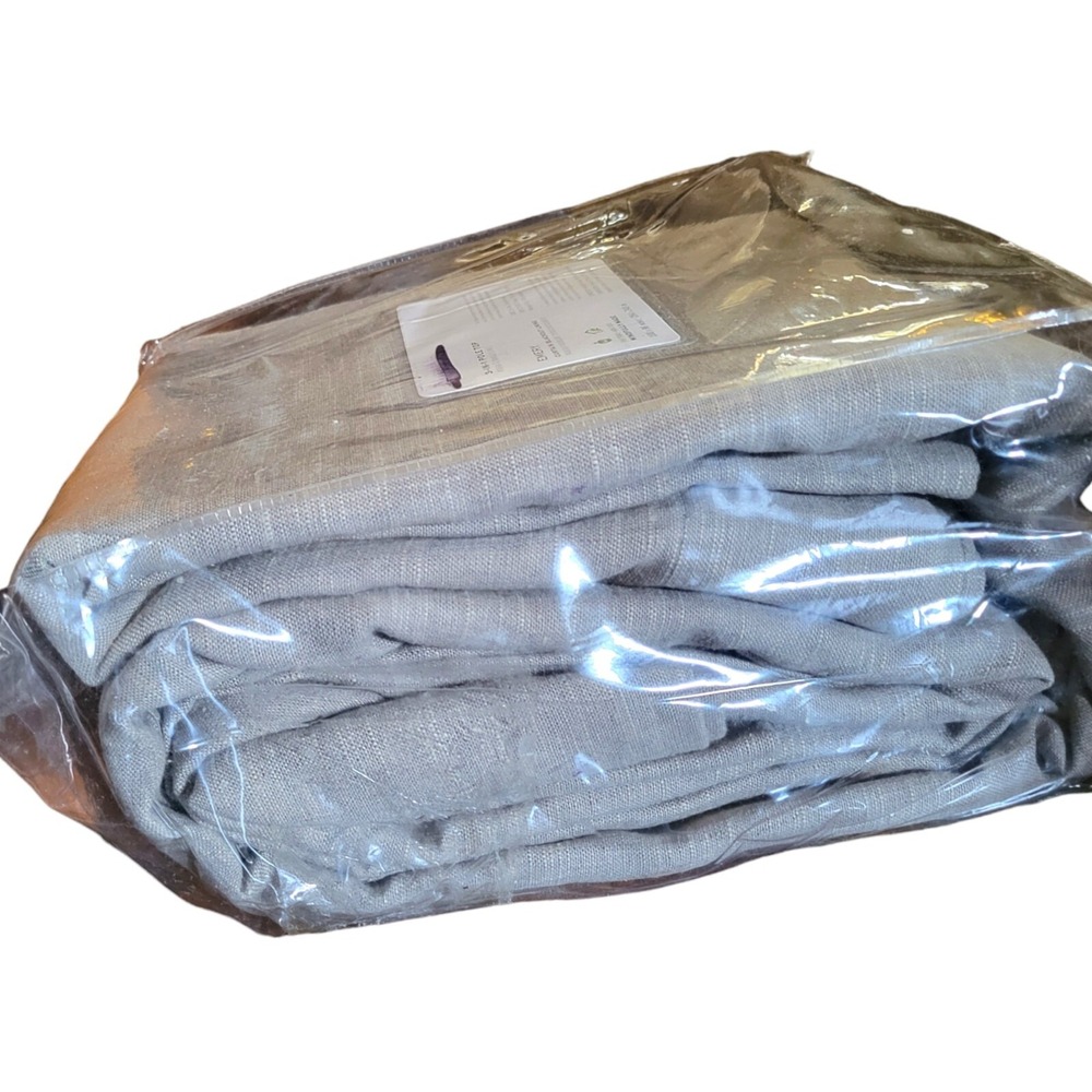 New Pottery Barn Grey Emery Blackout-Lined Curtain Panel 3 in 1 Pole Top 100"x96